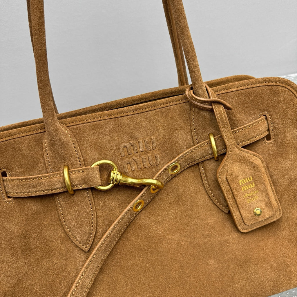 MIU MIU Nappa Leather Top Handle Bag