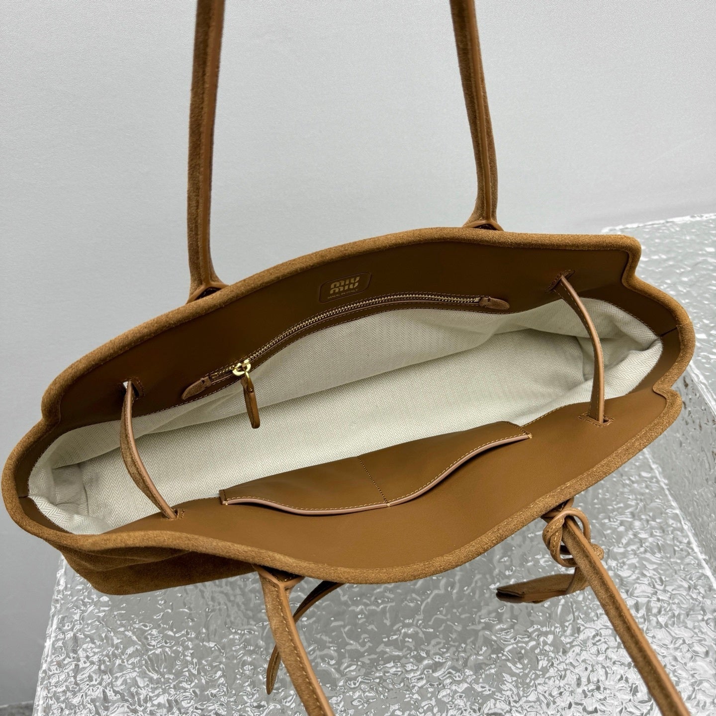MIU MIU Nappa Leather Top Handle Bag