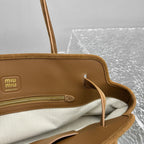 MIU MIU Nappa Leather Top Handle Bag