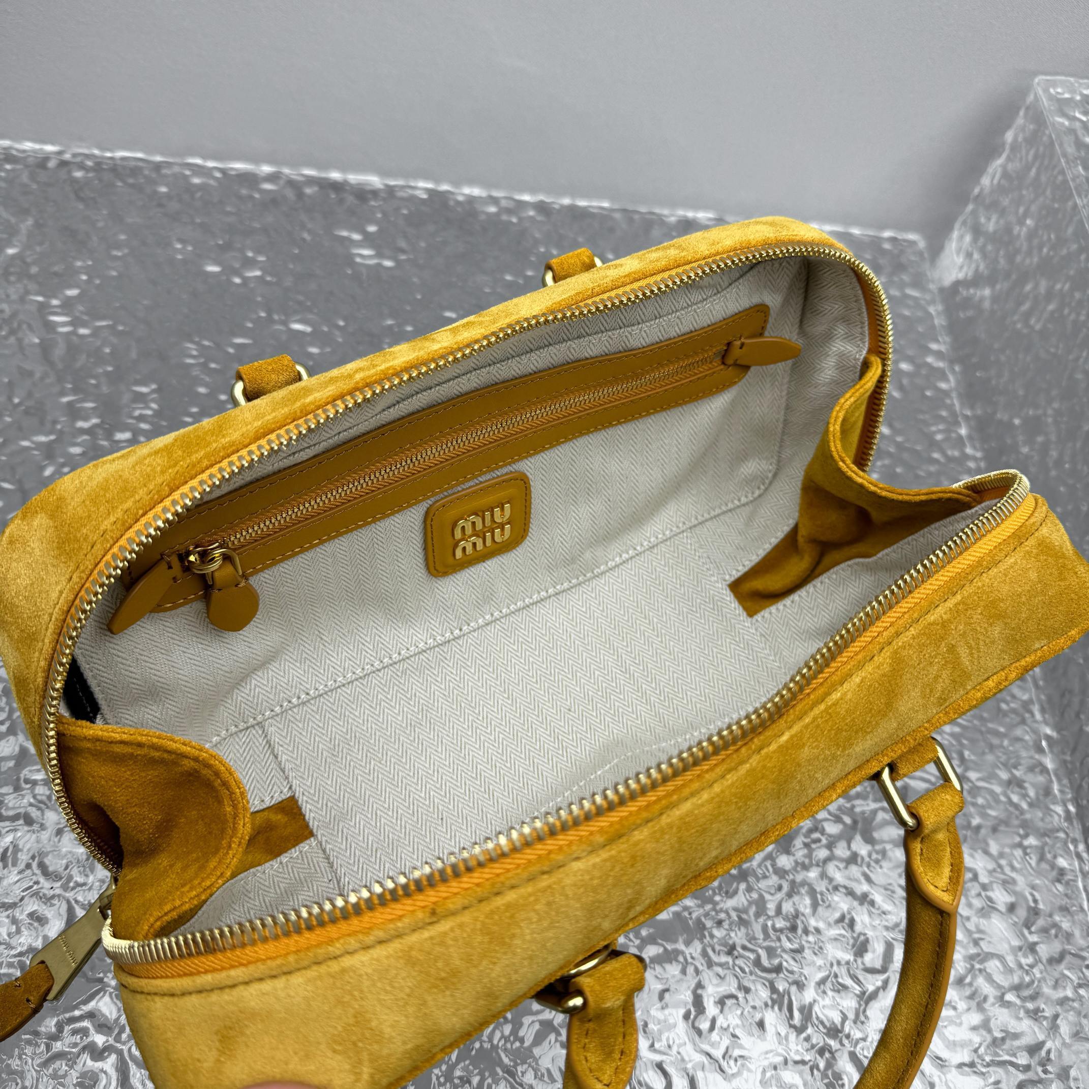 MIU MIU Suede Underarm Tote Bag