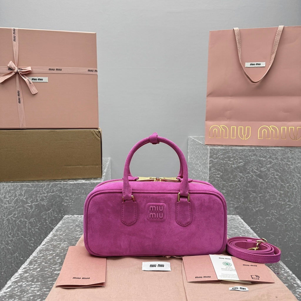 MIU MIU Suede Underarm Tote Bag