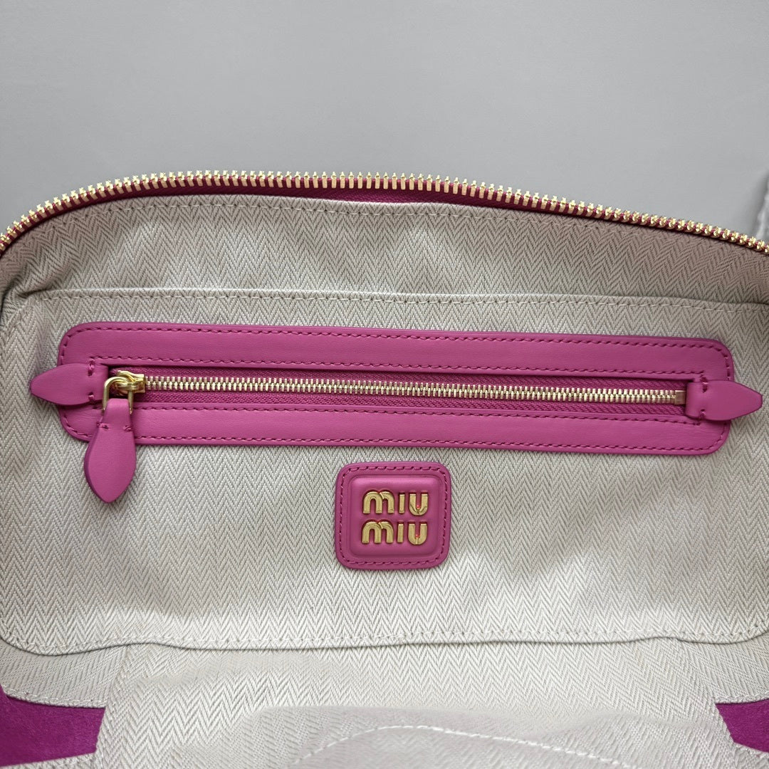 MIU MIU Suede Underarm Tote Bag