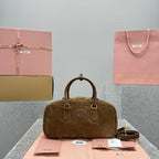 MIU MIU Suede Underarm Tote Bag