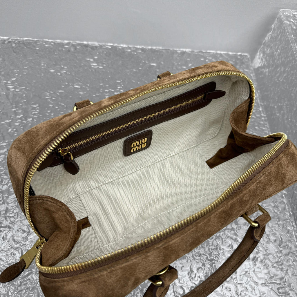 MIU MIU Suede Underarm Tote Bag