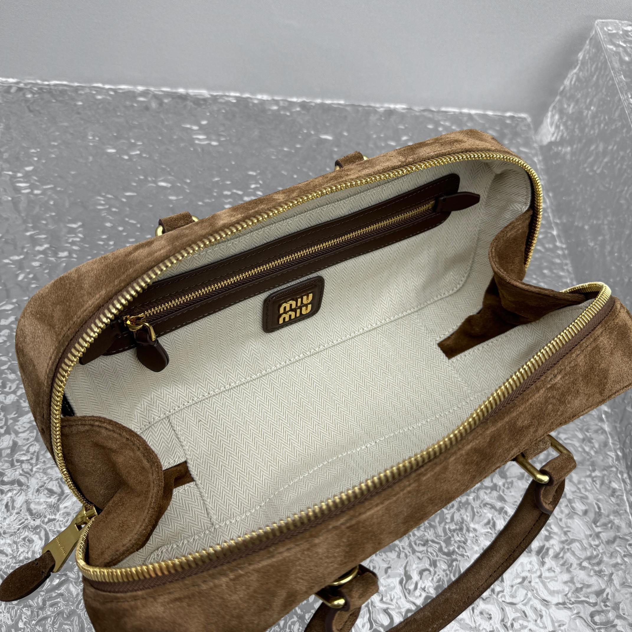 MIU MIU Suede Underarm Tote Bag