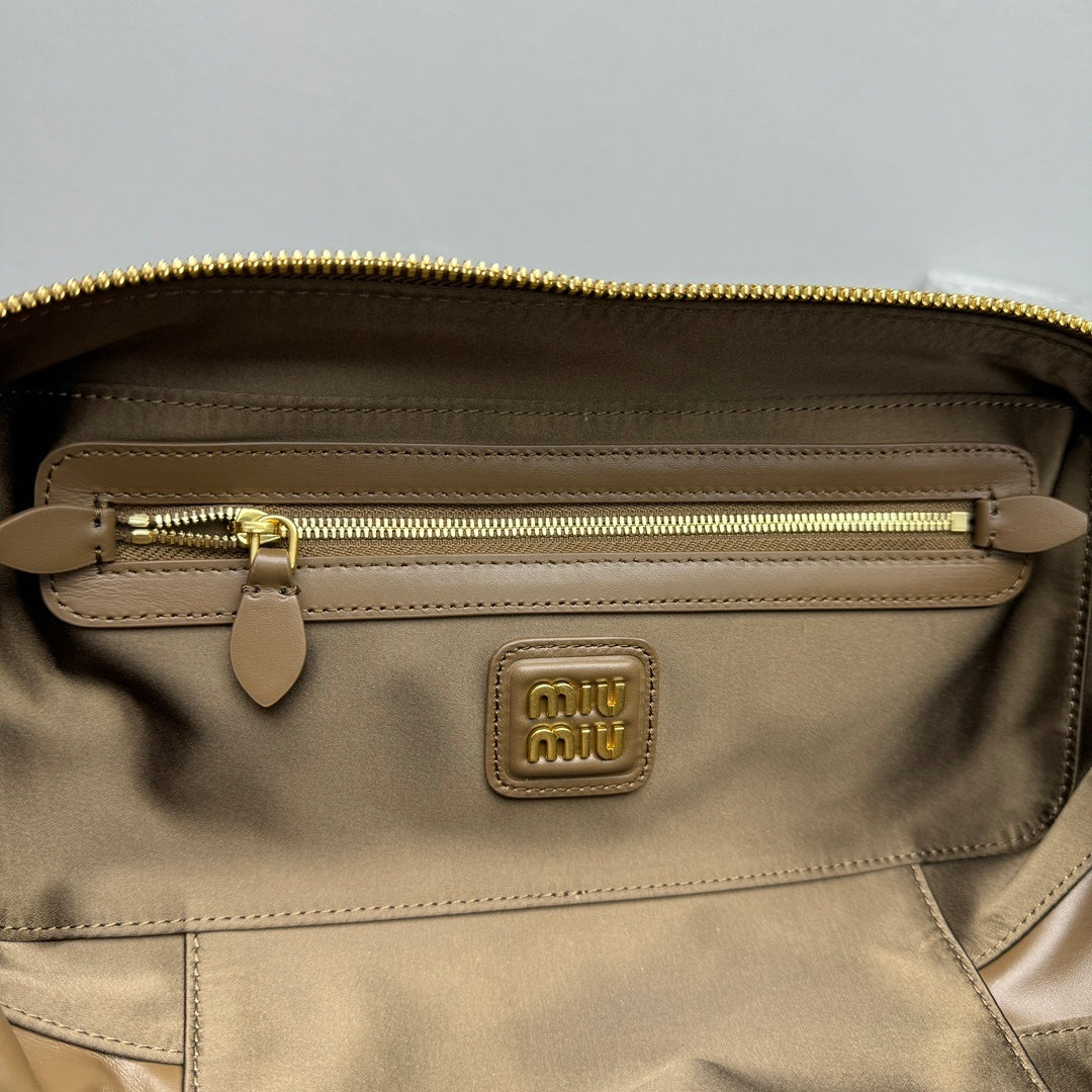 MIU MIU Suede Underarm Tote Bag