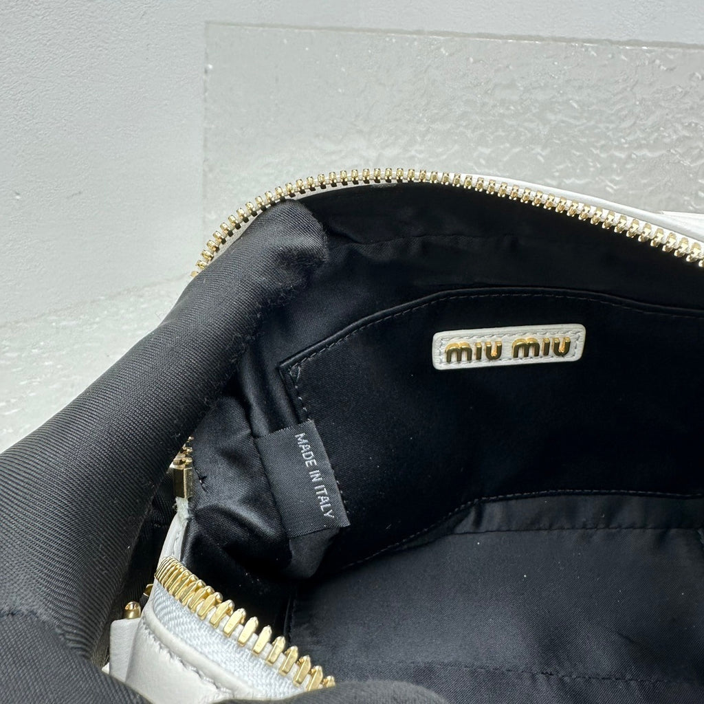 MIU MIU Matelassé Lambskin Bowling Bag