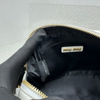 MIU MIU Matelassé Lambskin Bowling Bag