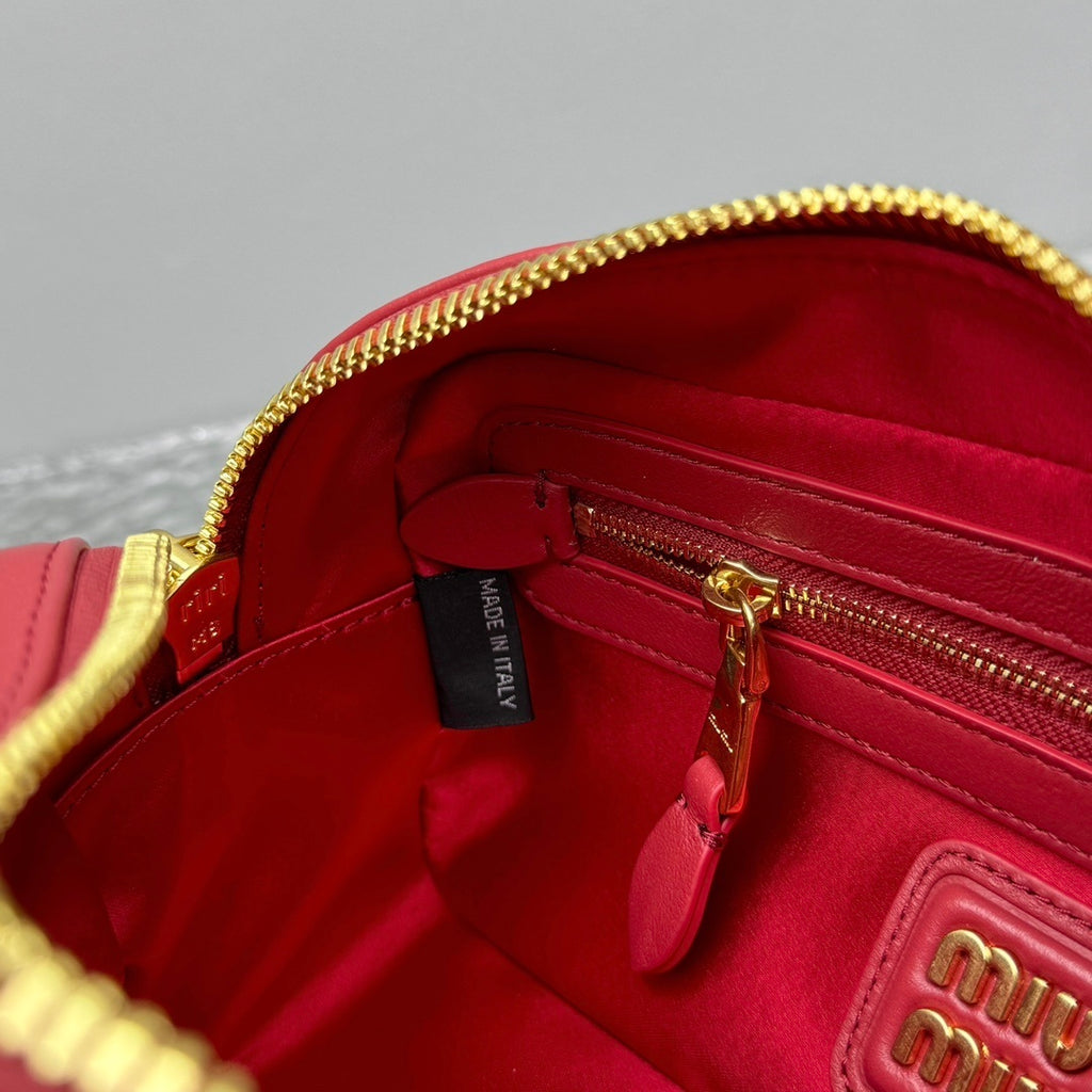 MIU MIU Matelassé Lambskin Bowling Bag