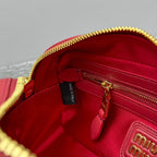 MIU MIU Matelassé Lambskin Bowling Bag