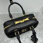 MIU MIU Matelassé Lambskin Bowling Bag