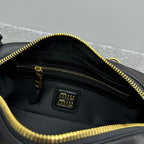 MIU MIU Matelassé Lambskin Bowling Bag