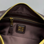 MIU MIU Matelassé Lambskin Bowling Bag