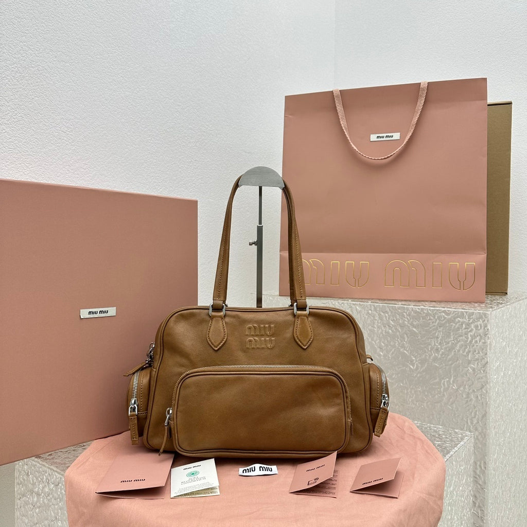 MIU MIU Leather Biker Bag