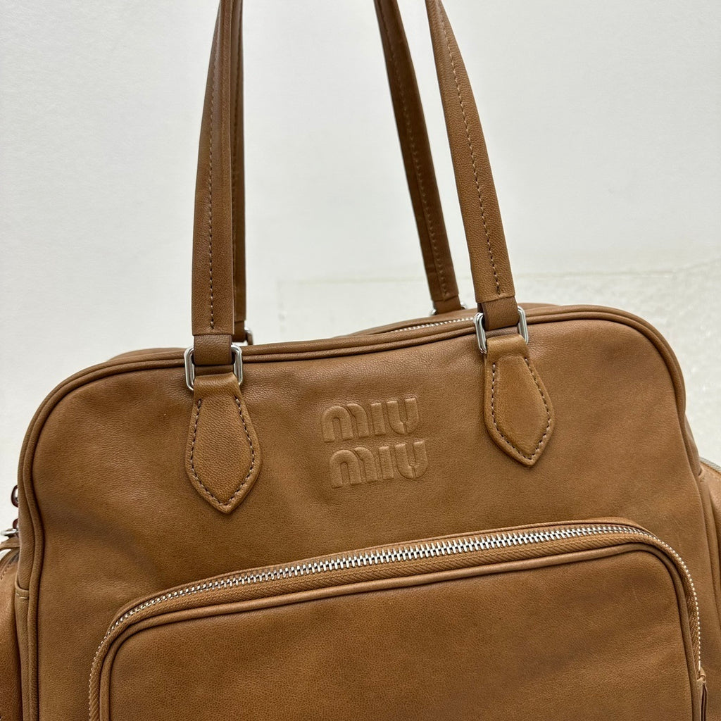 MIU MIU Leather Biker Bag