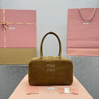 MIU MIU Corduroy Bowling Briefcase