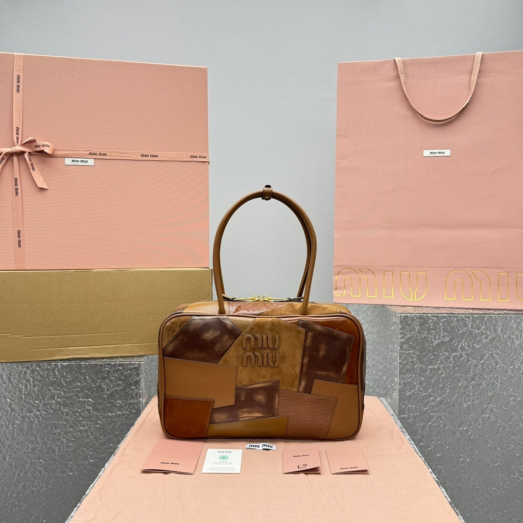 MIU MIU Patchwork Leather Briefcase