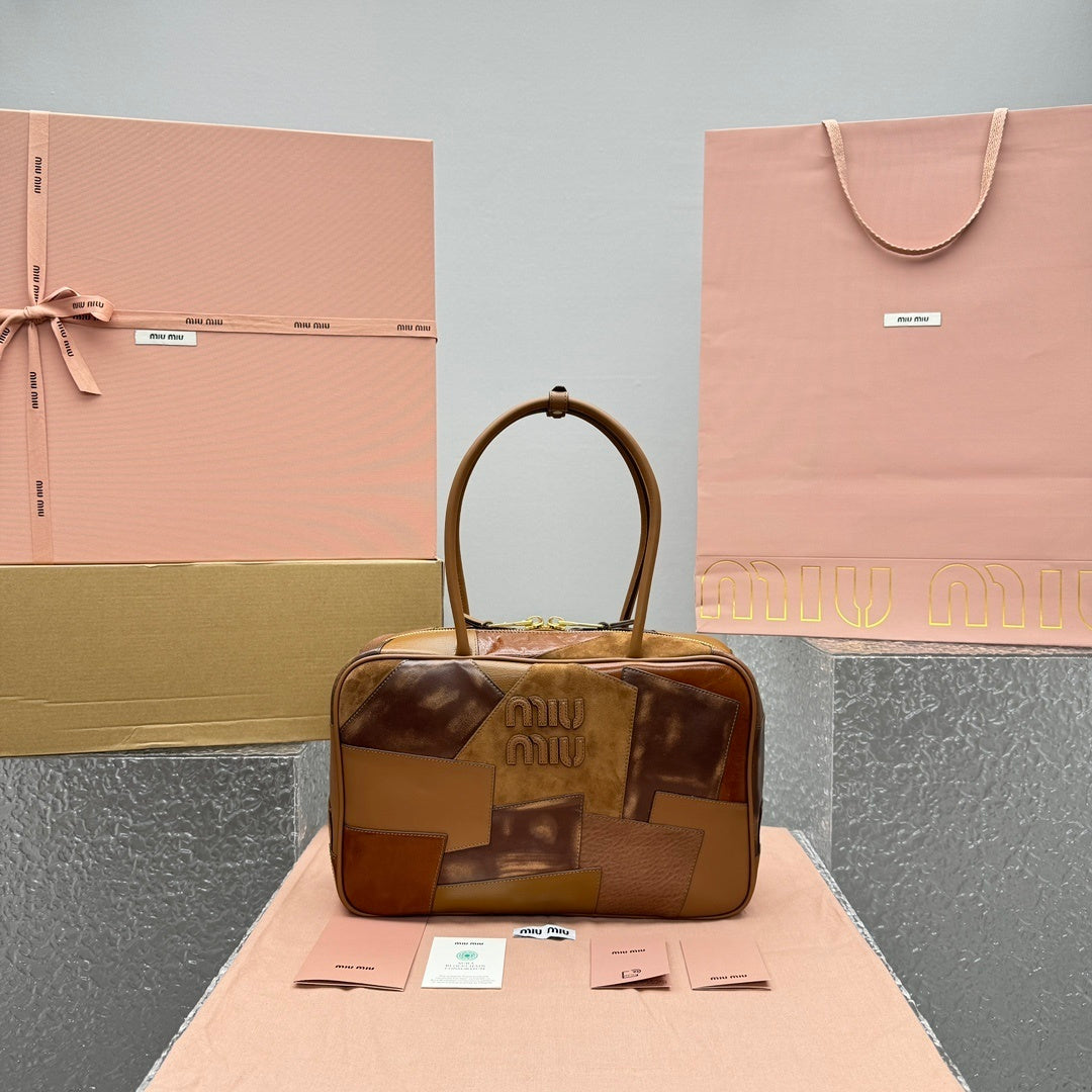 MIU MIU Patchwork Leather Briefcase