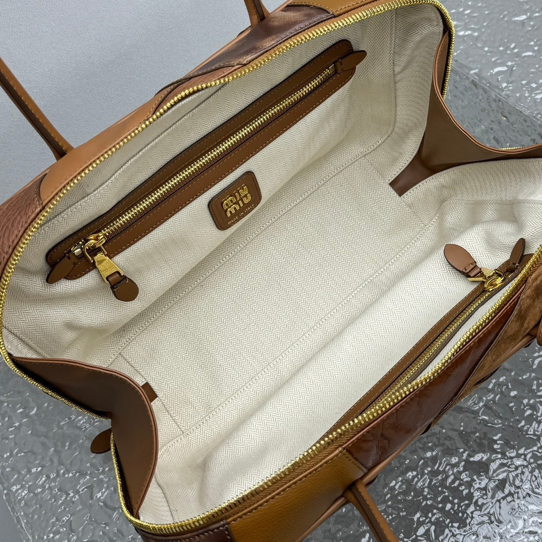 MIU MIU Patchwork Leather Briefcase