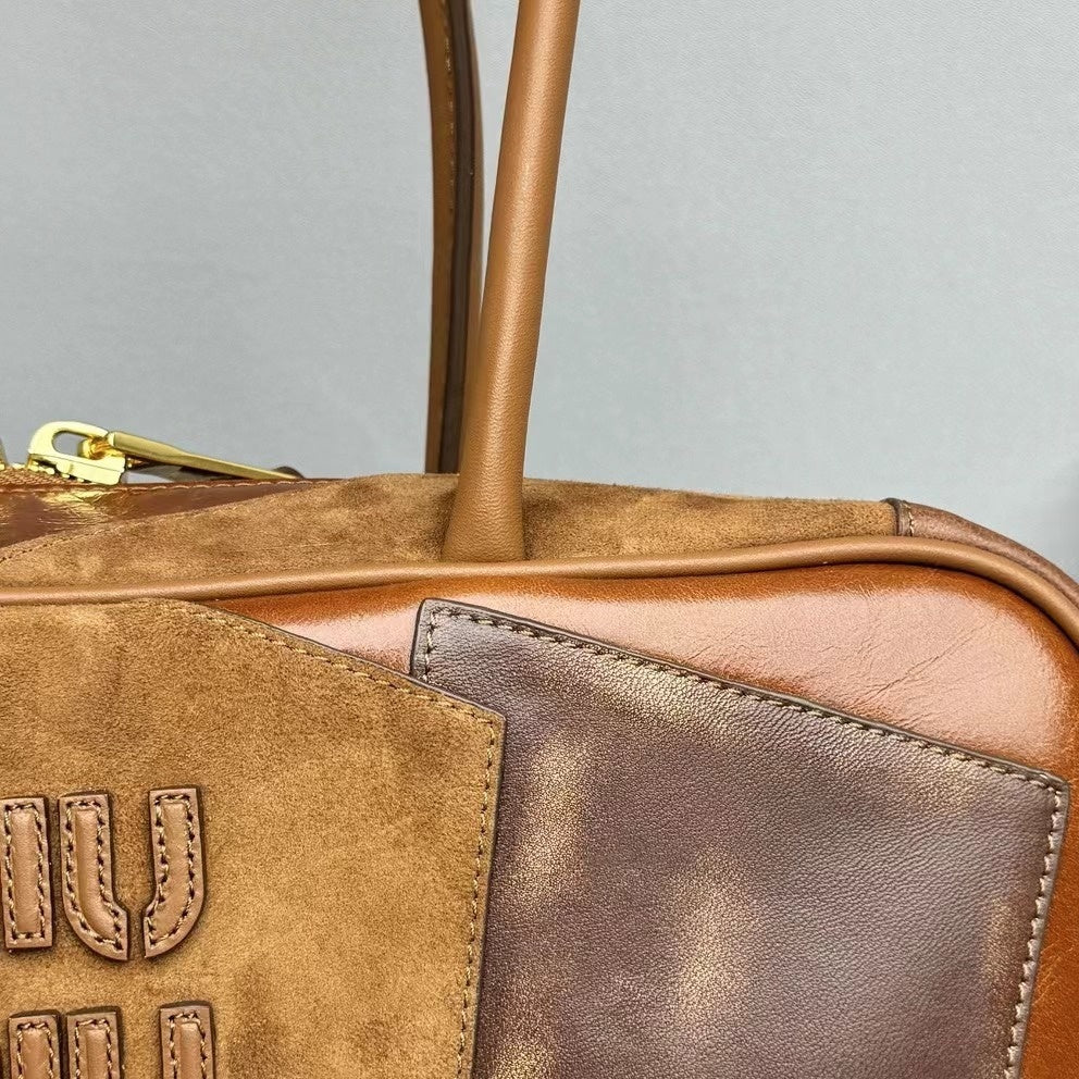 MIU MIU Patchwork Leather Briefcase