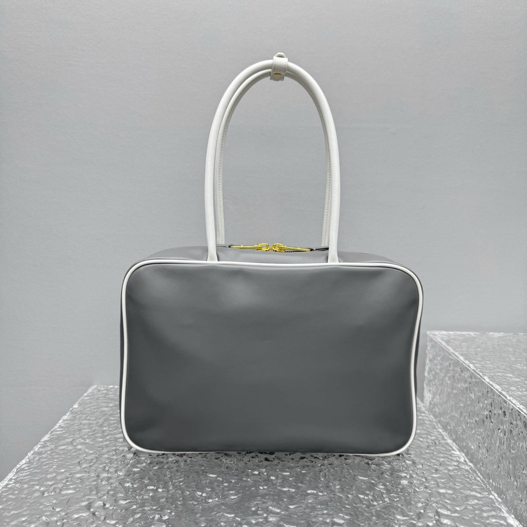 MIU MIU Two-Tone Long Handle Briefcase