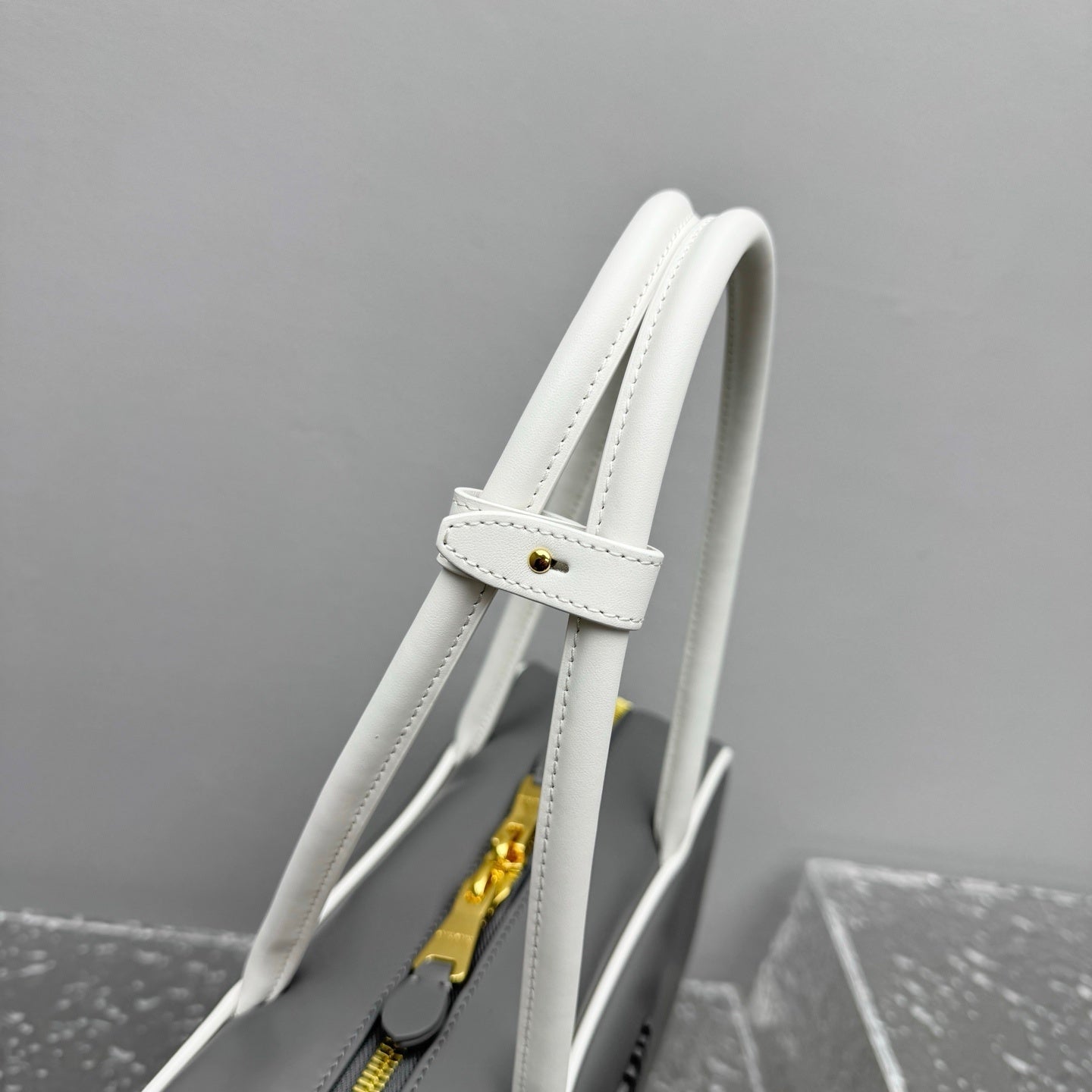 MIU MIU Two-Tone Long Handle Briefcase