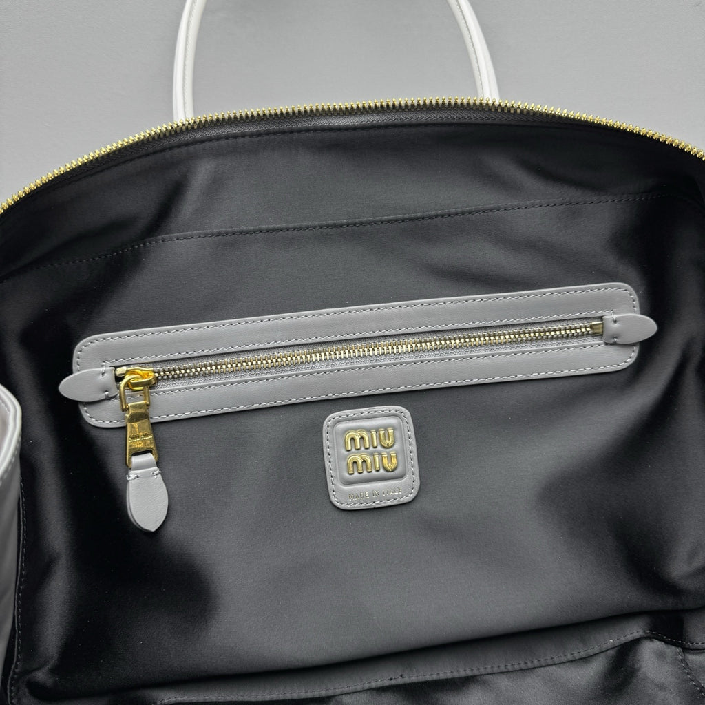 MIU MIU Two-Tone Long Handle Briefcase