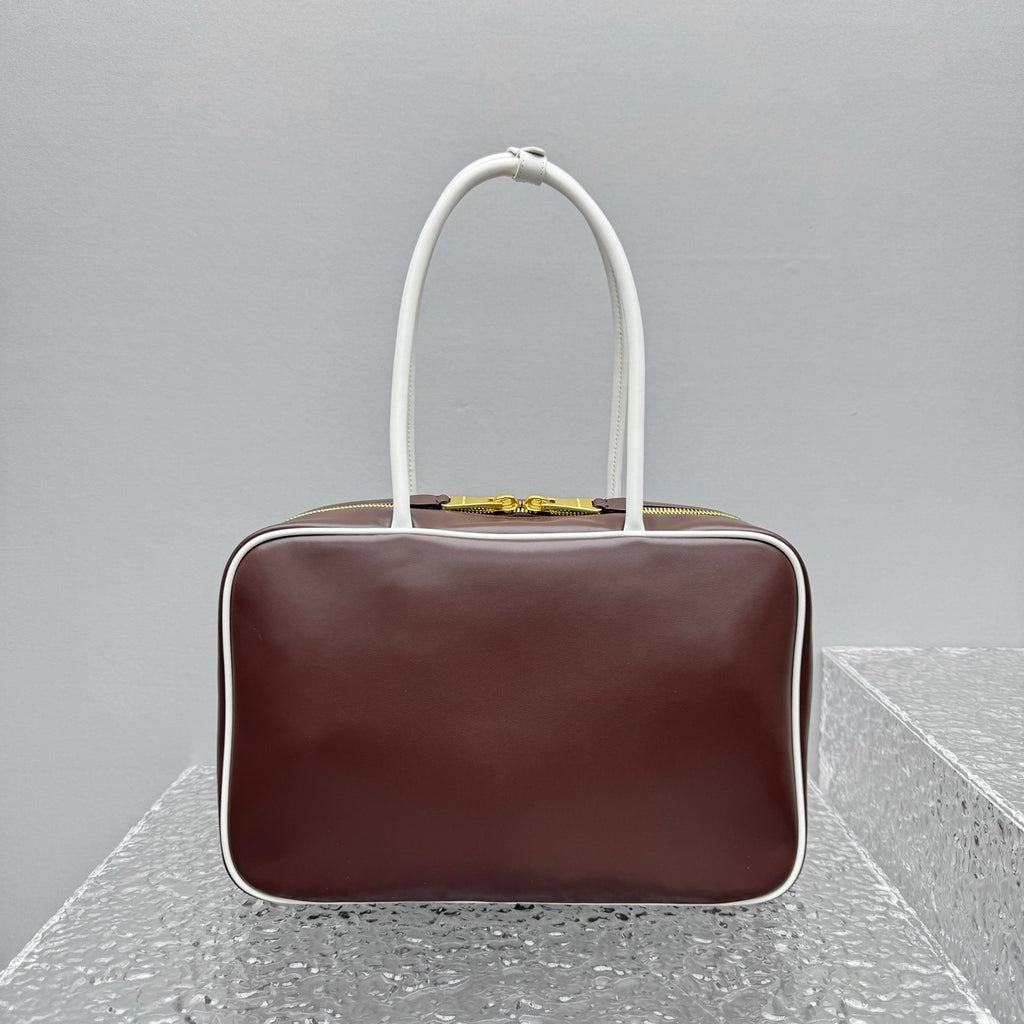 MIU MIU Two-Tone Long Handle Briefcase