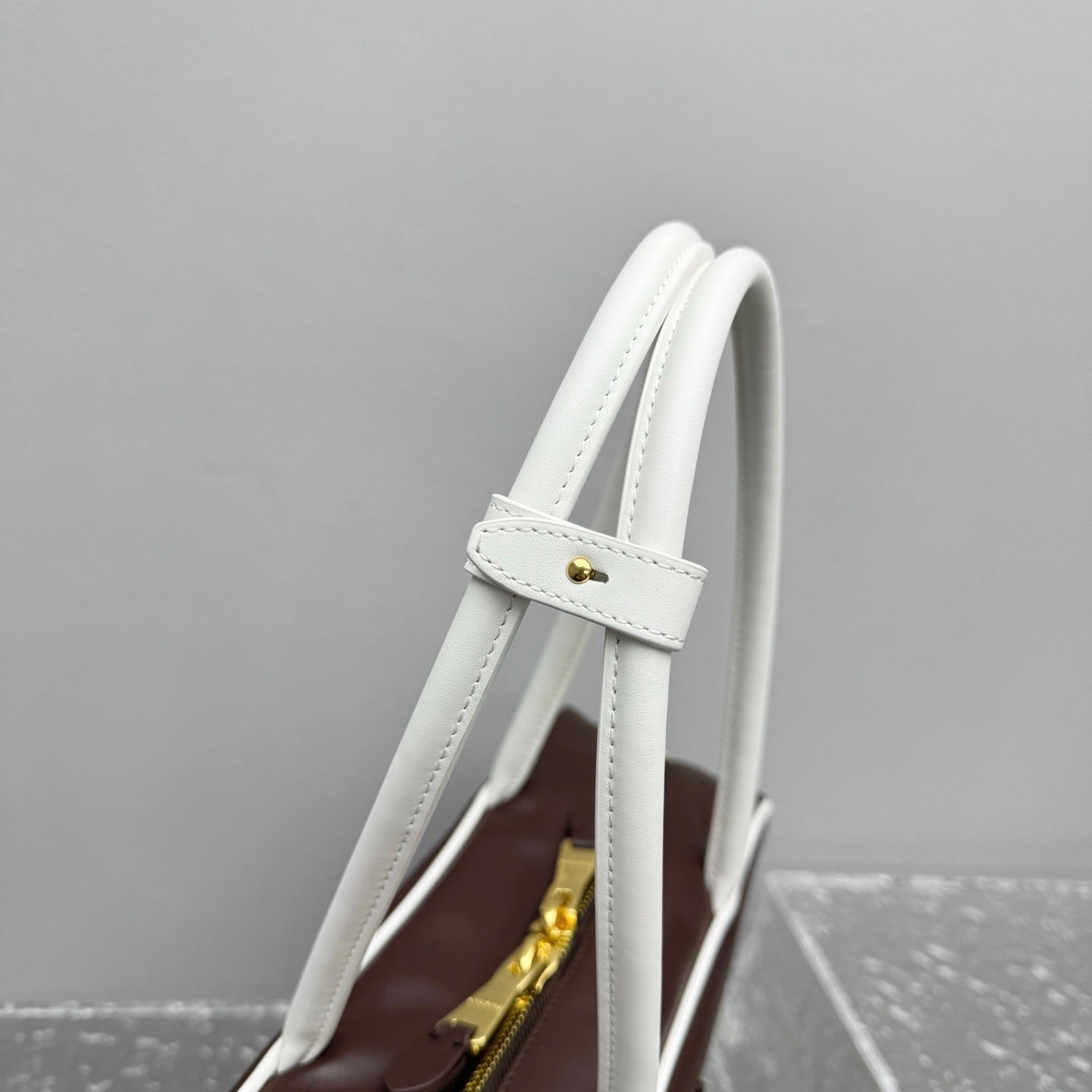 MIU MIU Two-Tone Long Handle Briefcase