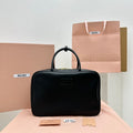 MIU MIU Two-Tone Long Handle Briefcase