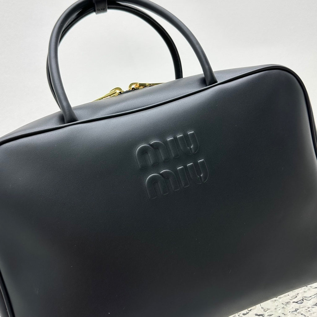 MIU MIU Two-Tone Long Handle Briefcase