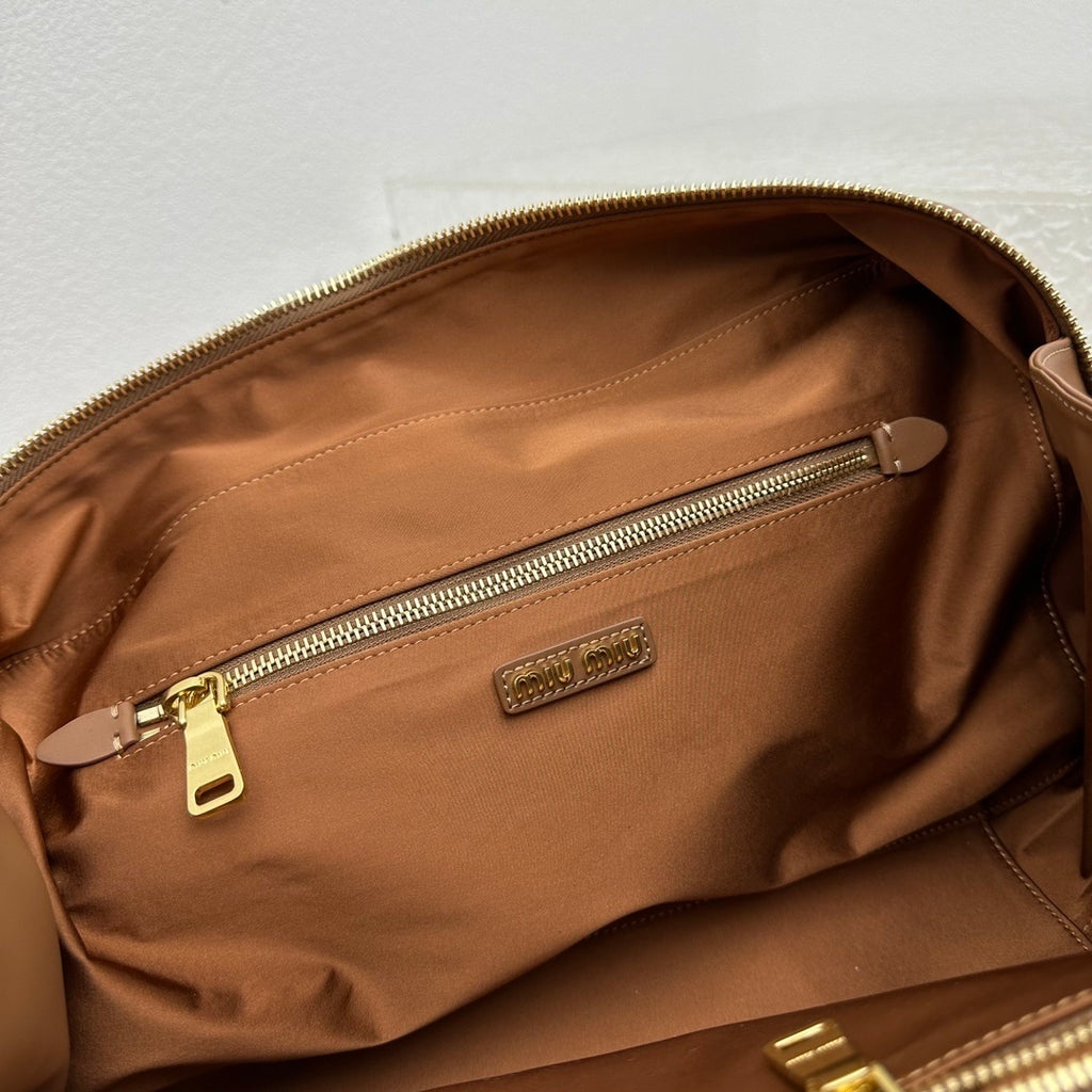 MIU MIU Two-Tone Long Handle Briefcase