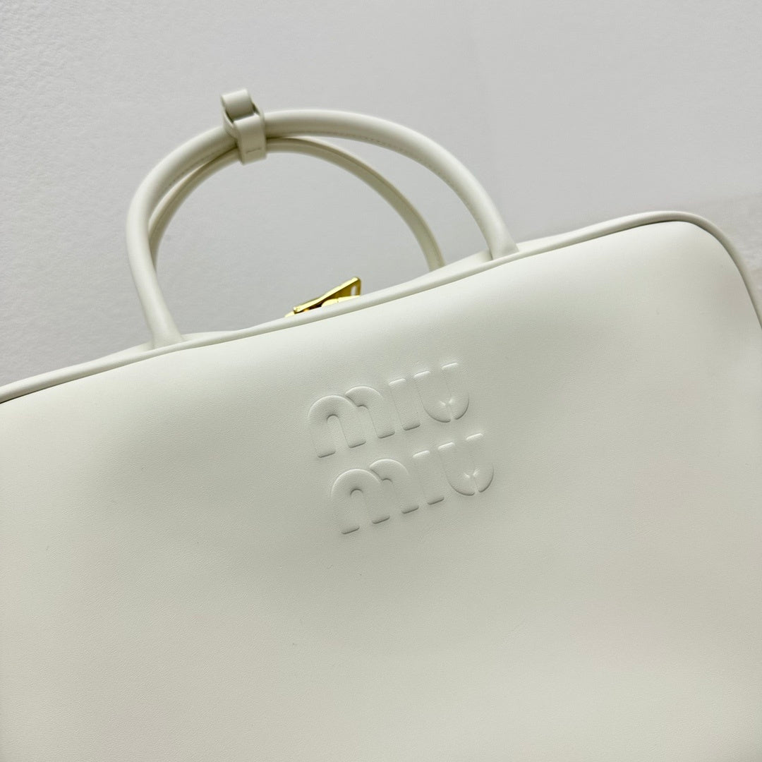 MIU MIU Two-Tone Long Handle Briefcase