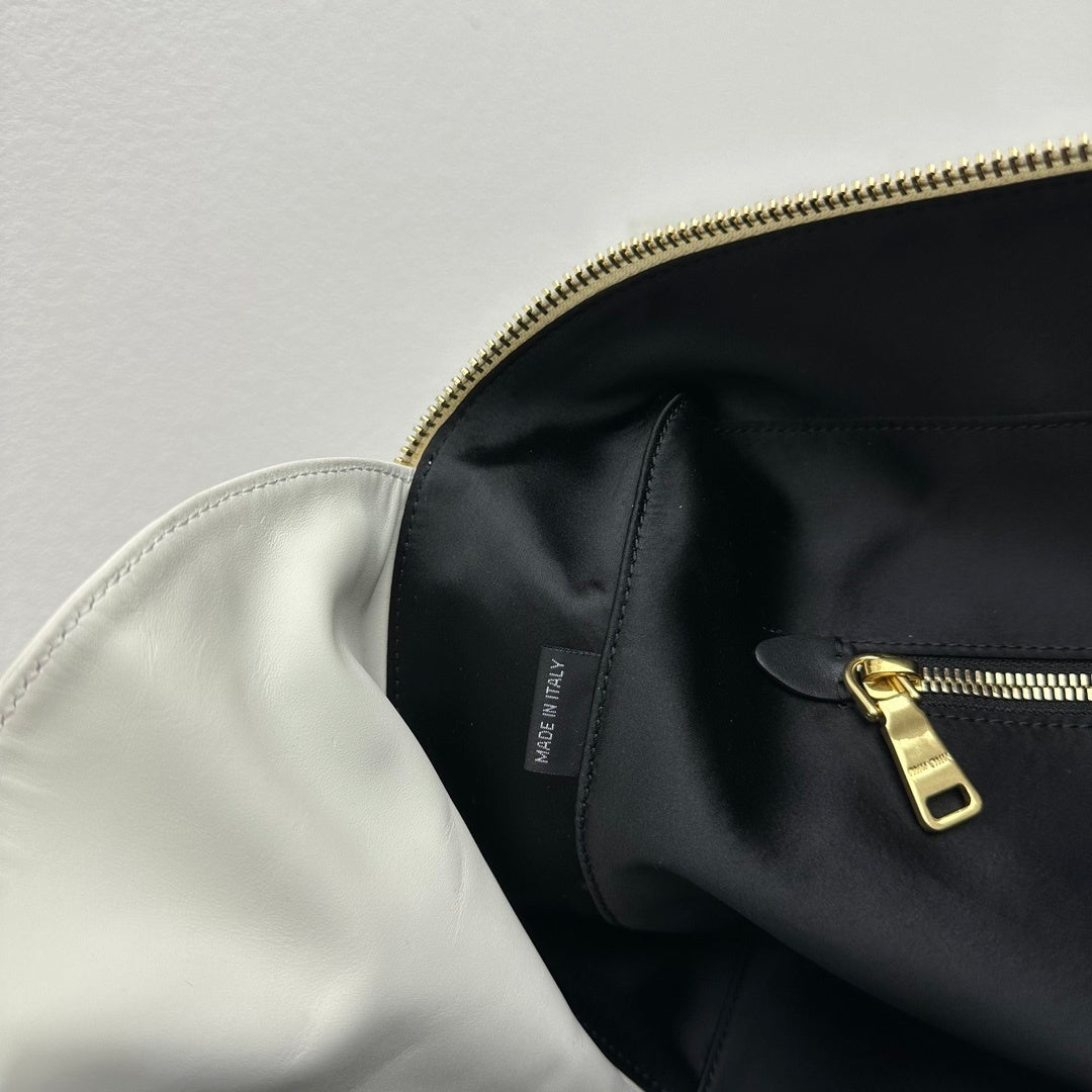 MIU MIU Two-Tone Long Handle Briefcase