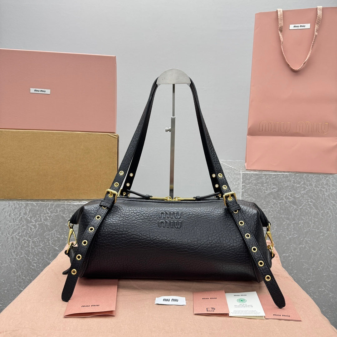 MIU MIU Leather Biker Bag