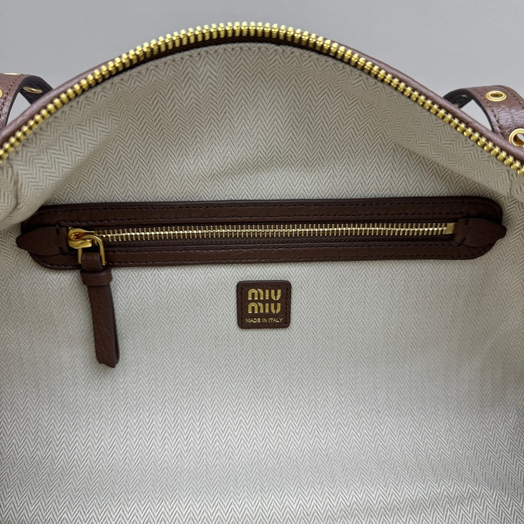 MIU MIU Leather Biker Bag