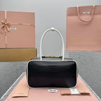MIU MIU Two-Tone Long Handle Briefcase