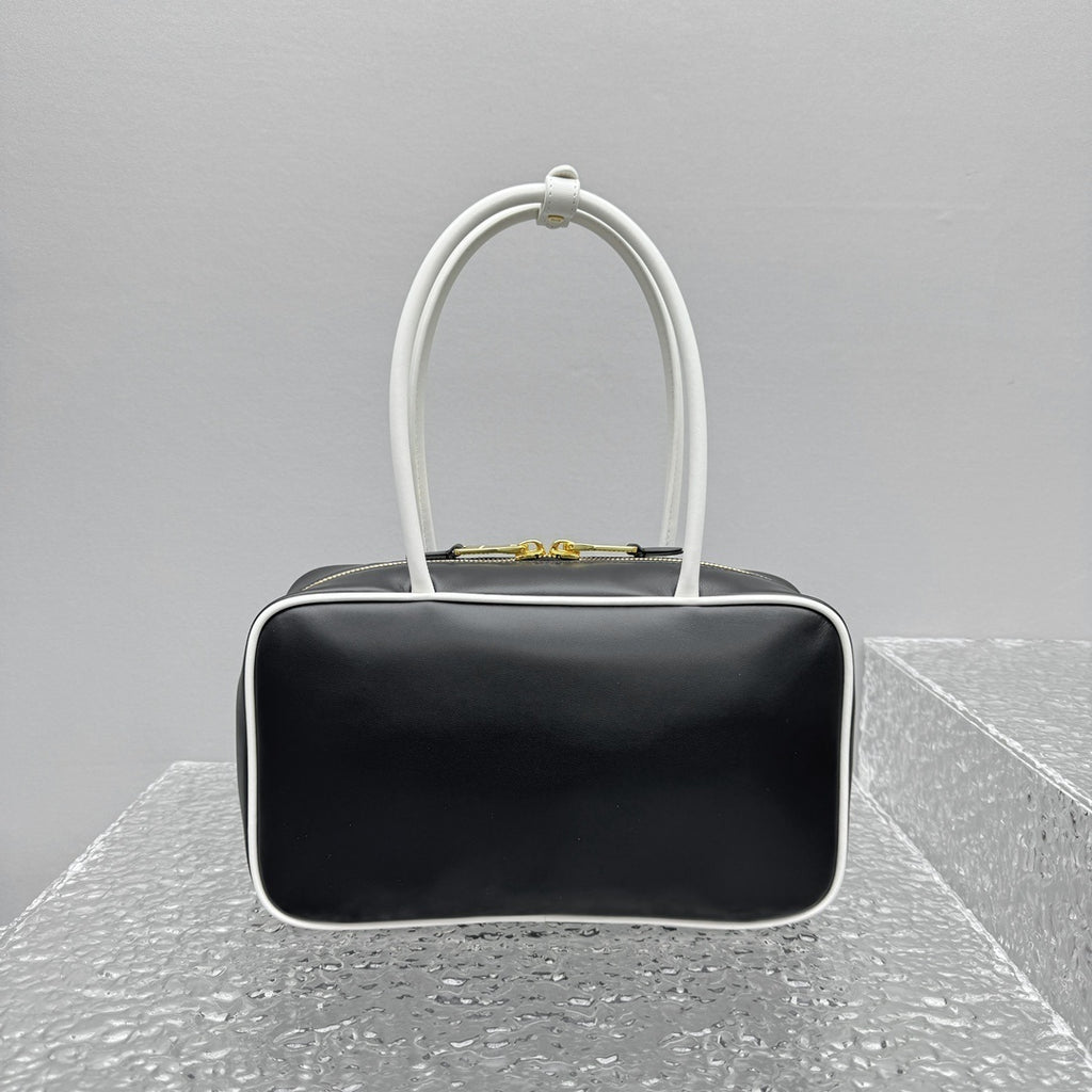 MIU MIU Two-Tone Long Handle Briefcase