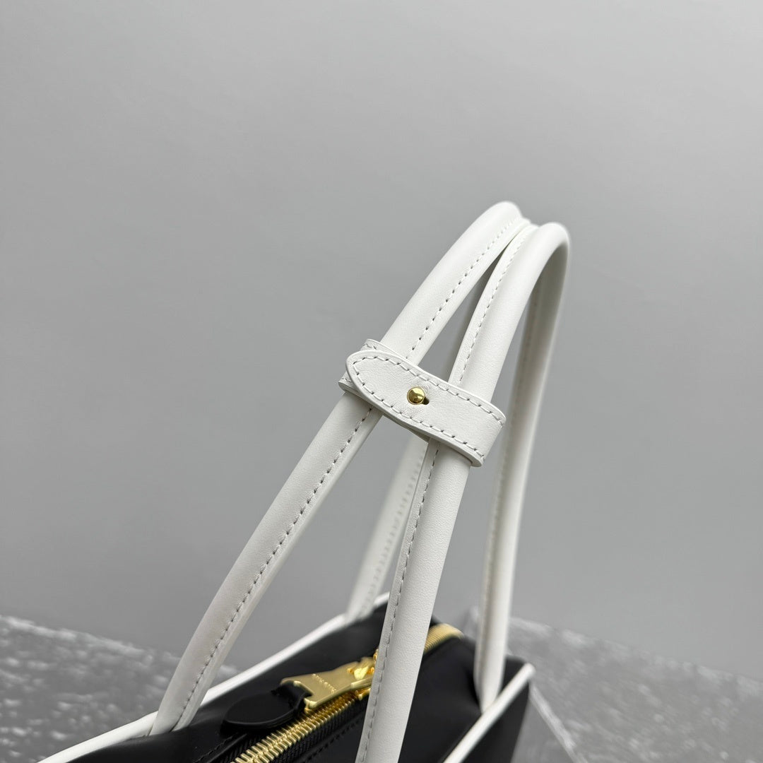 MIU MIU Two-Tone Long Handle Briefcase