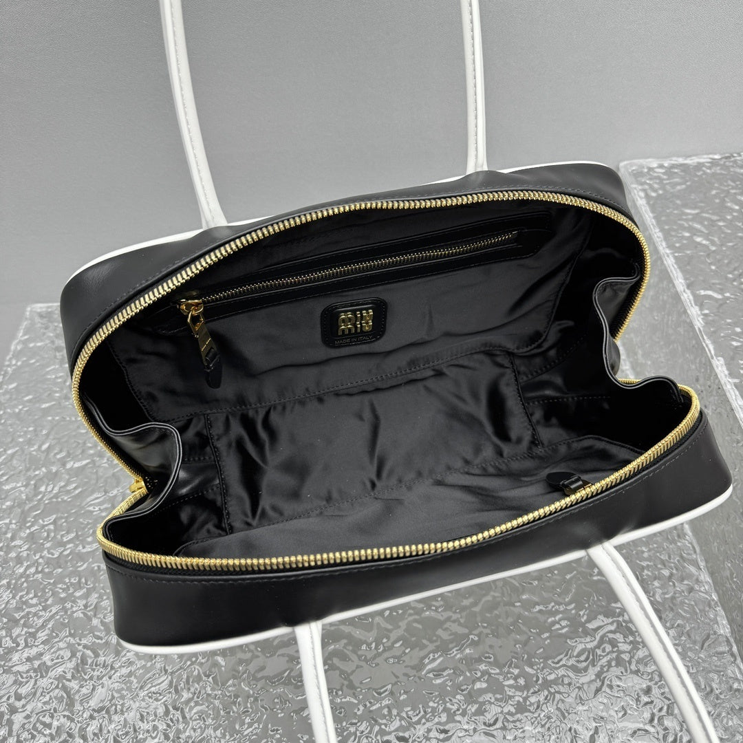 MIU MIU Two-Tone Long Handle Briefcase