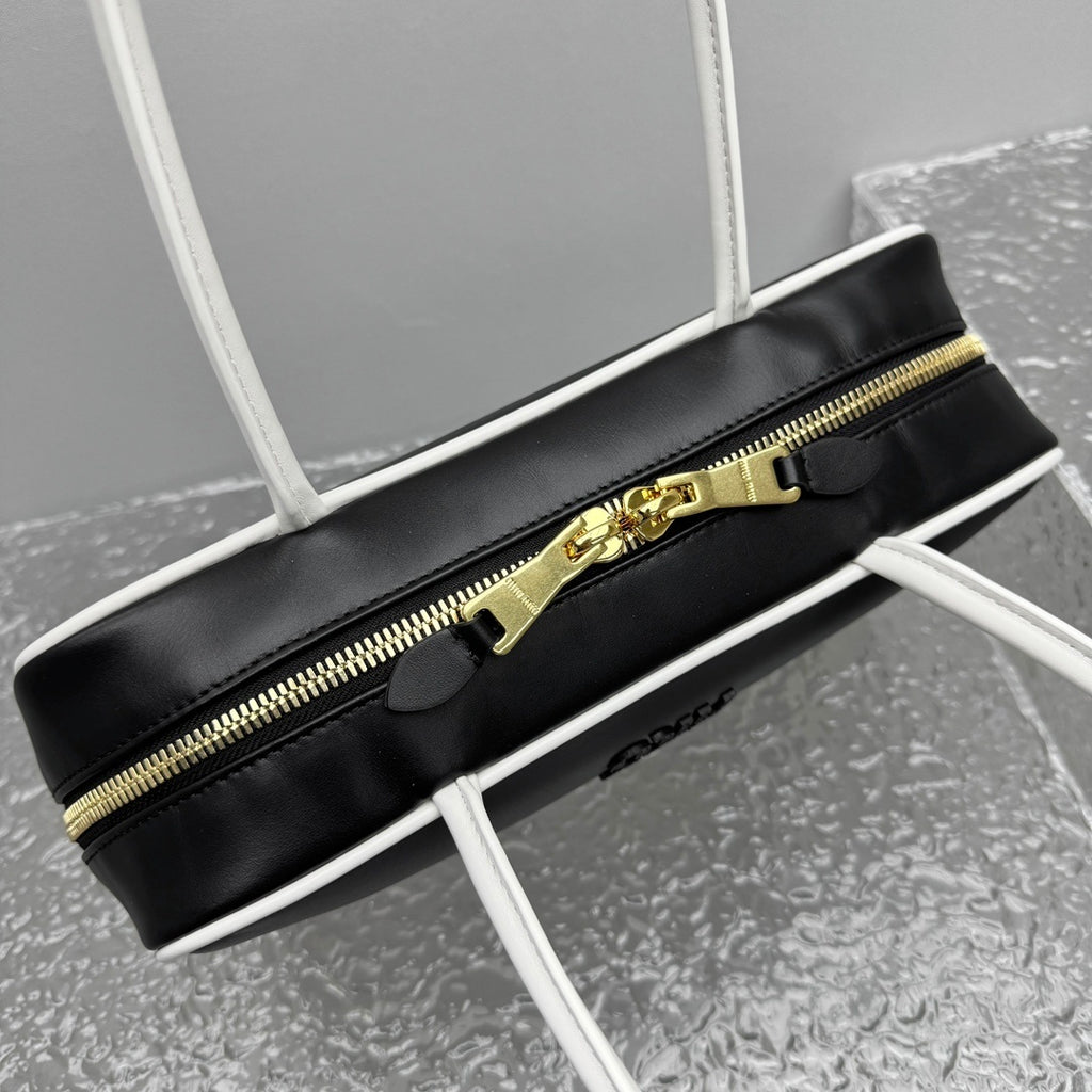 MIU MIU Two-Tone Long Handle Briefcase