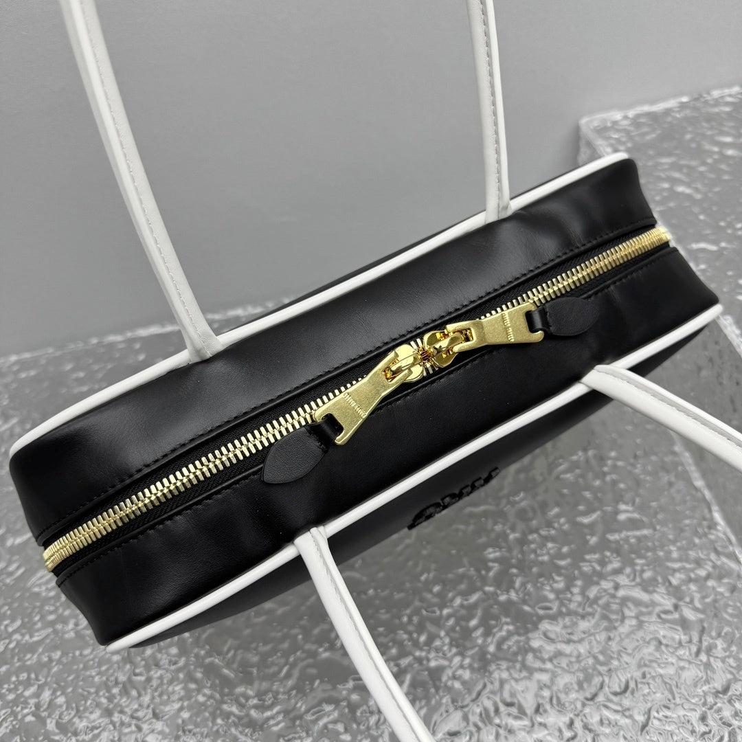 MIU MIU Two-Tone Long Handle Briefcase