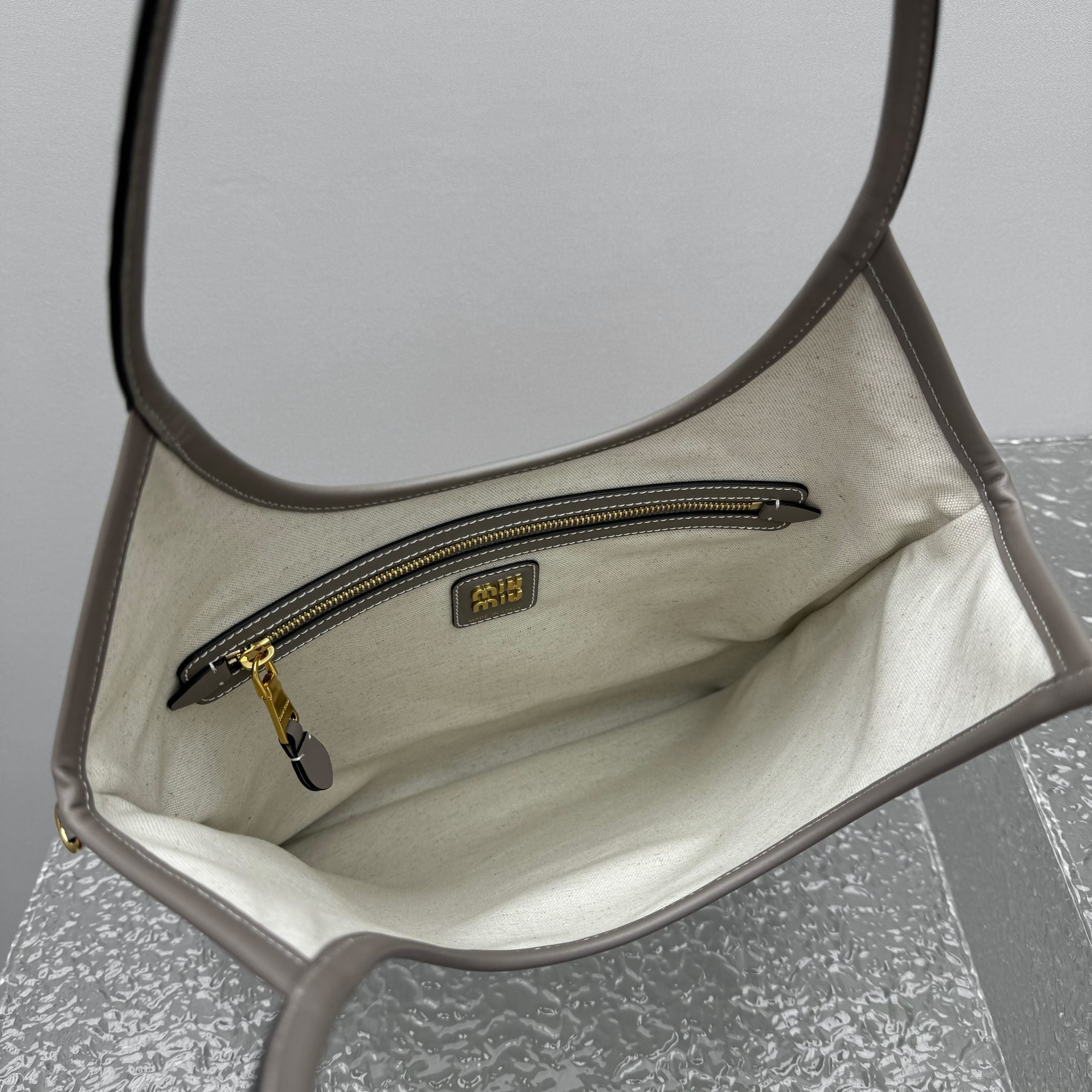 MIU MIU Leather Underarm Tote Bag