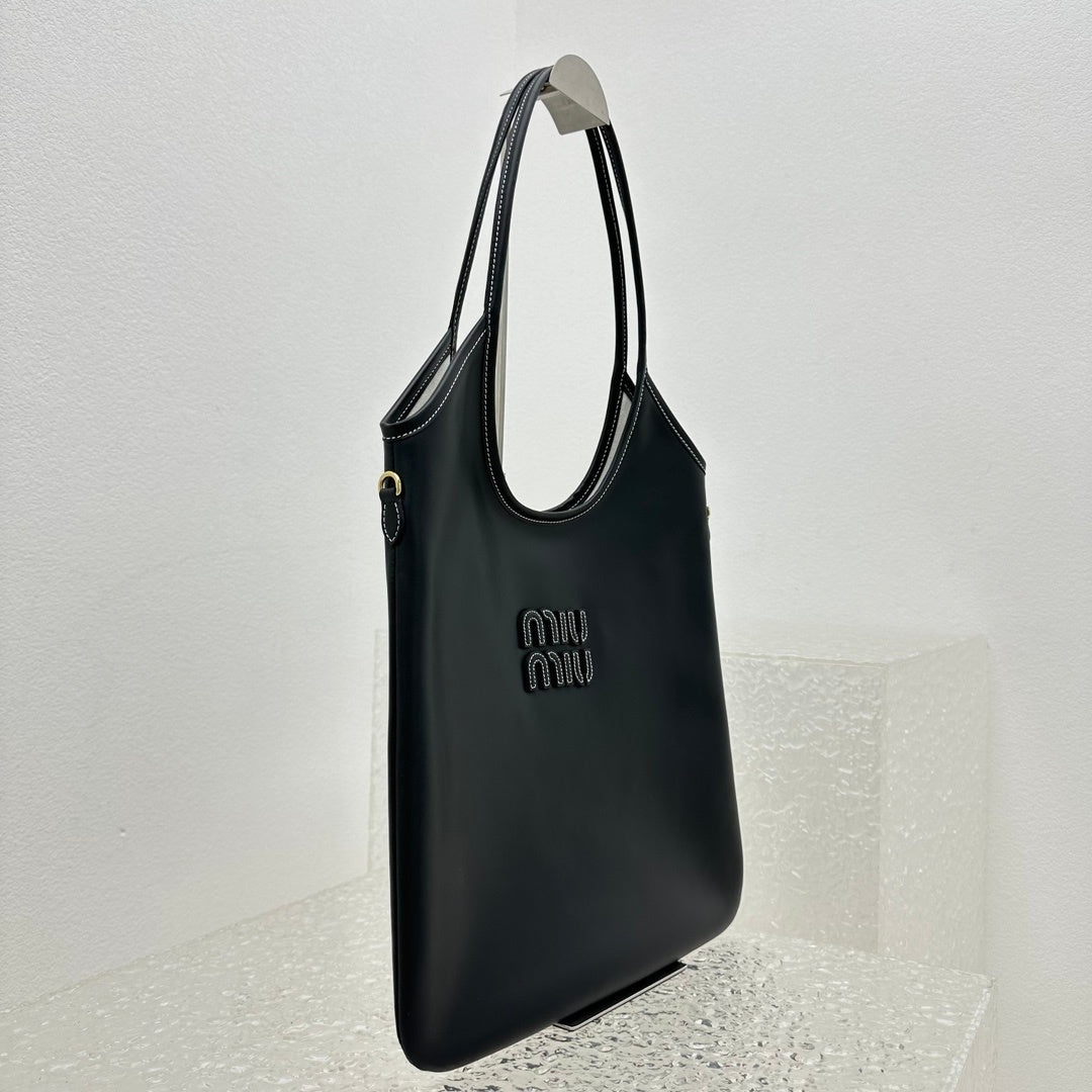 MIU MIU Leather Underarm Tote Bag
