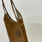 MIU MIU Leather Underarm Tote Bag