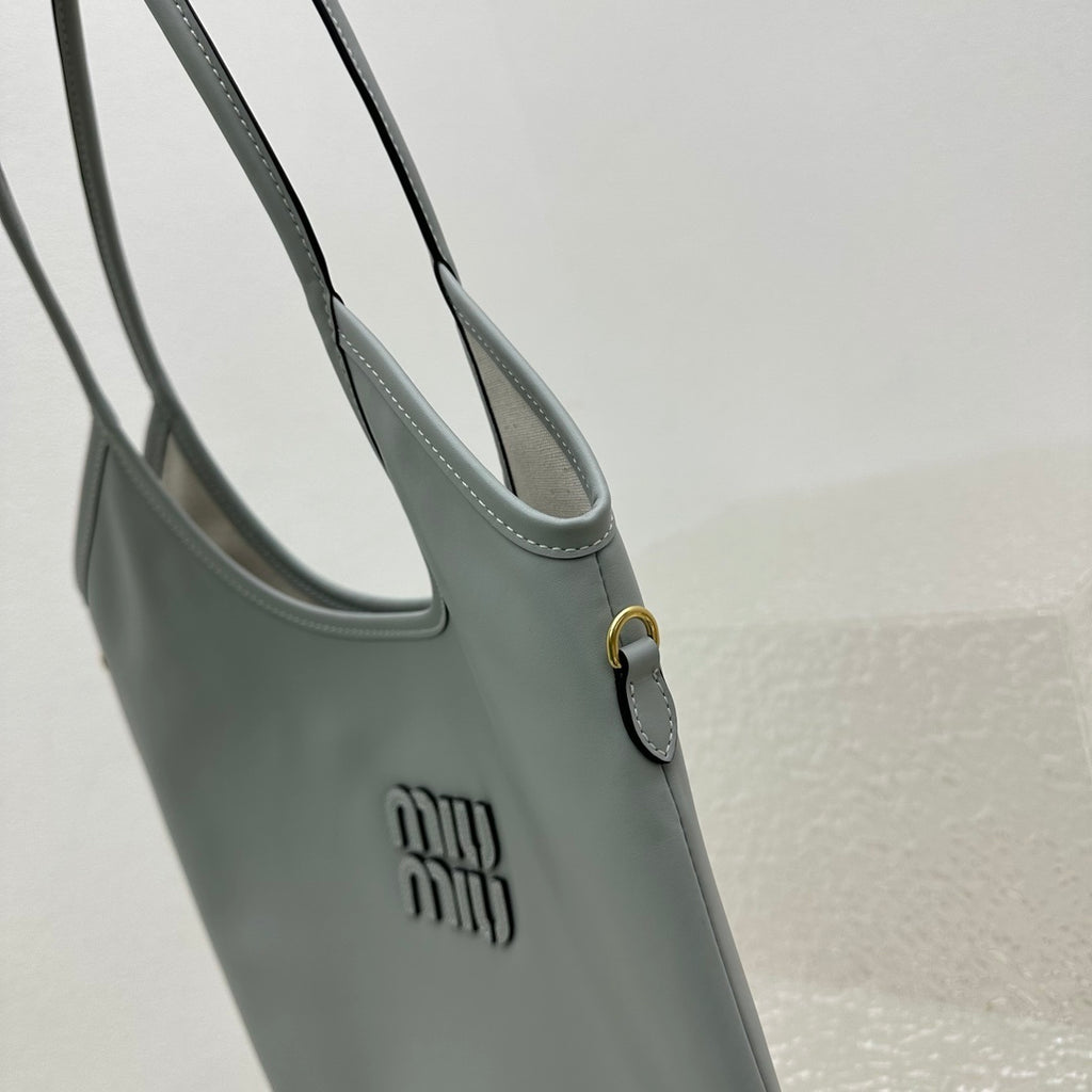 MIU MIU Leather Underarm Tote Bag