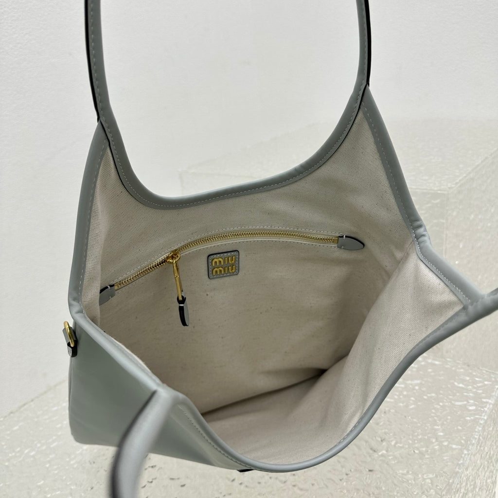 MIU MIU Leather Underarm Tote Bag