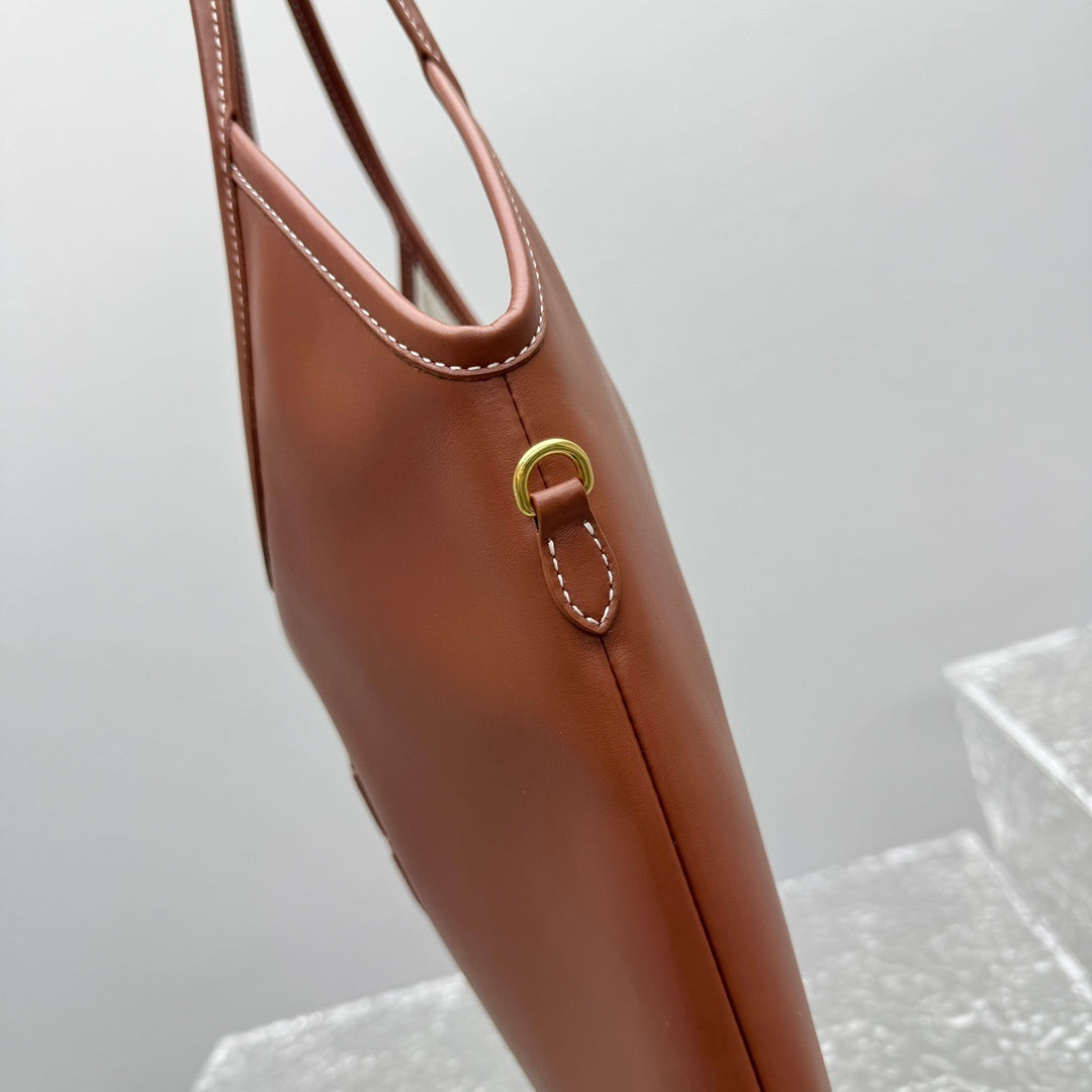 MIU MIU Leather Underarm Tote Bag