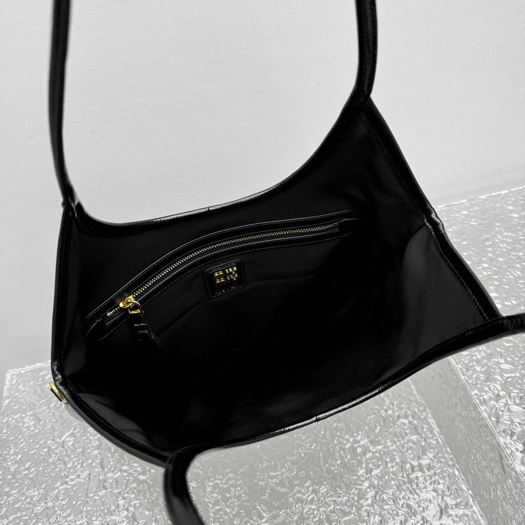 MIU MIU Leather Underarm Tote Bag