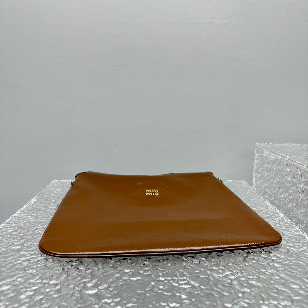 MIU MIU Leather Underarm Tote Bag